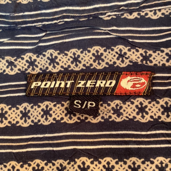 Point Zero - Men’s button down, short sleeve shirt. Size S - Picture 6 of 13